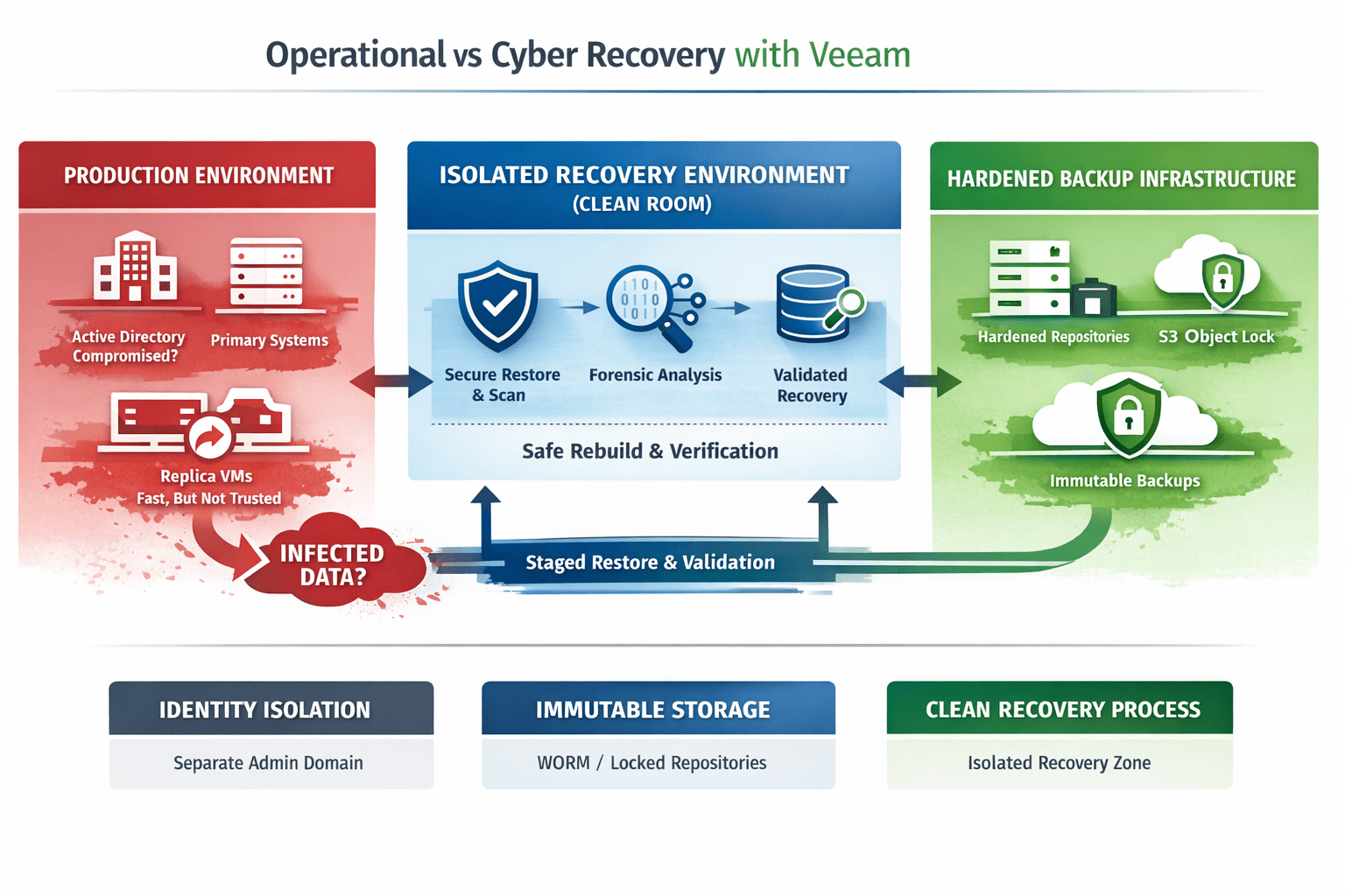 Operational vs Cyber Recovery: Why Your Veeam Strategy Might Not Be Enough