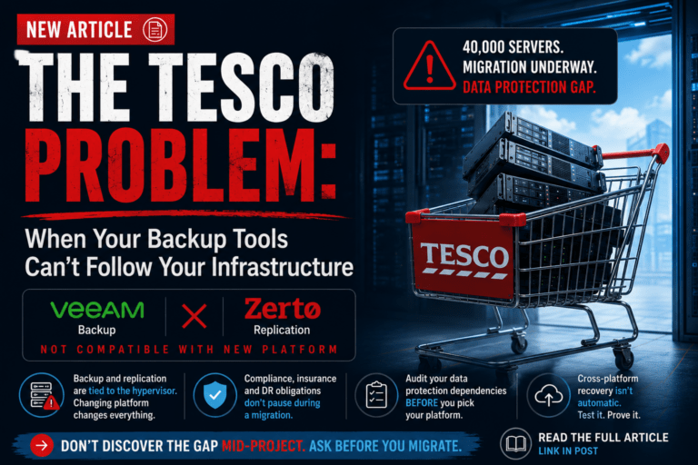 The Tesco Problem: When Your Backup Tools Can’t Follow Your Infrastructure
