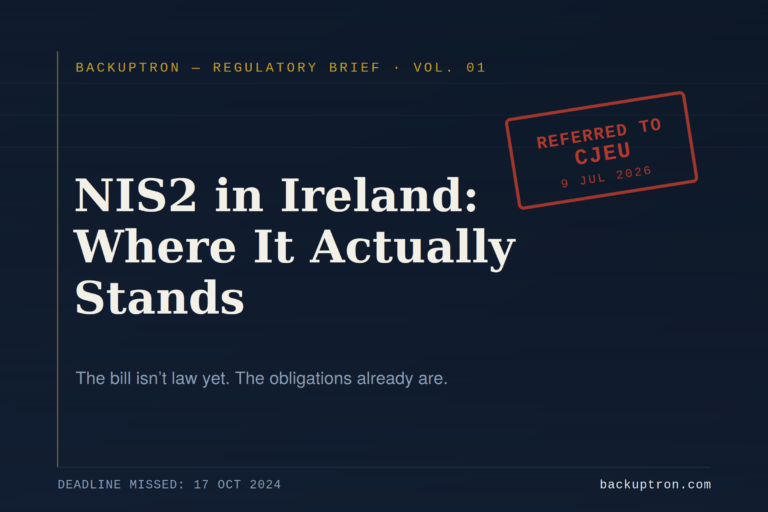 NIS2 Transposition in Ireland: Where It Actually Stands (July 2026 Update)