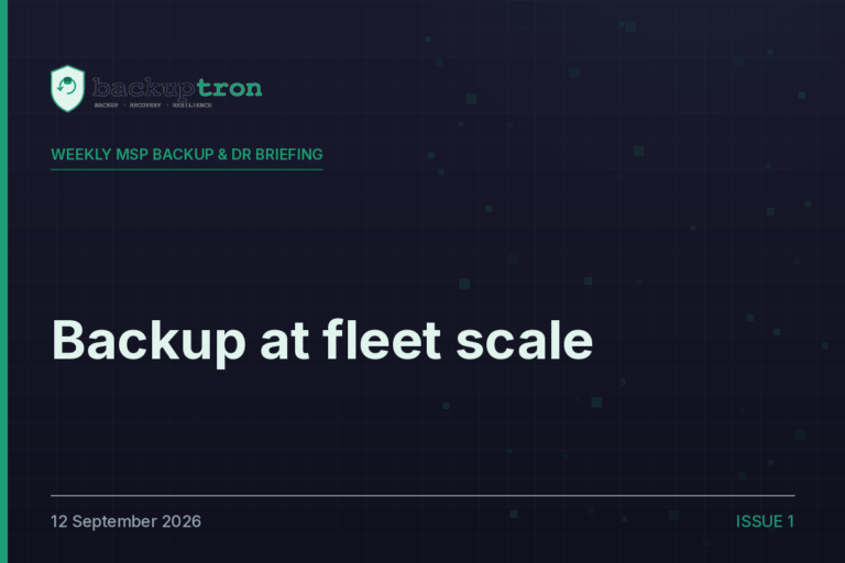 Managing Many Customers' Backups Is Becoming a Product