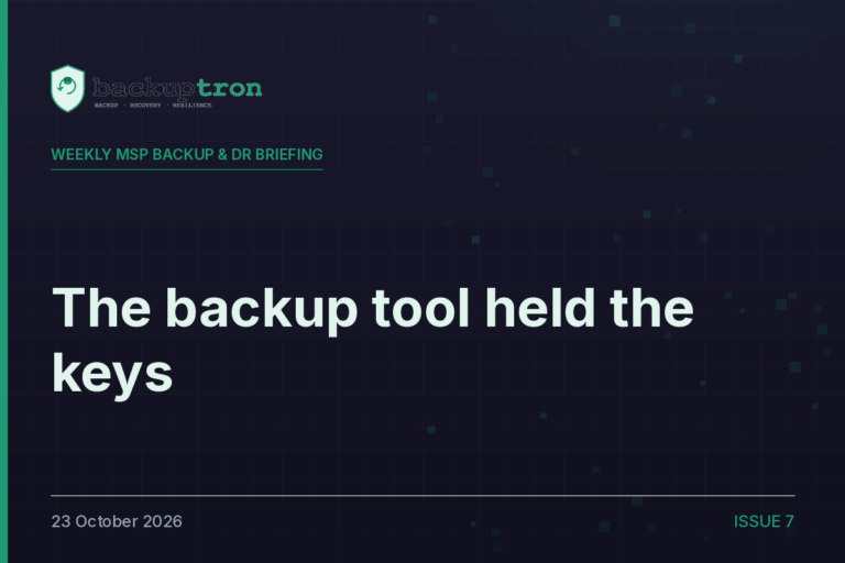 BDRaaS Briefing: When the Backup Tool Holds the Keys